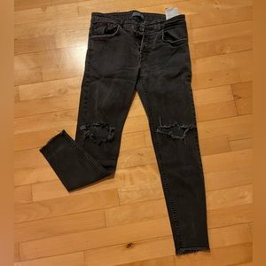 Zara men ripped skinny jeans